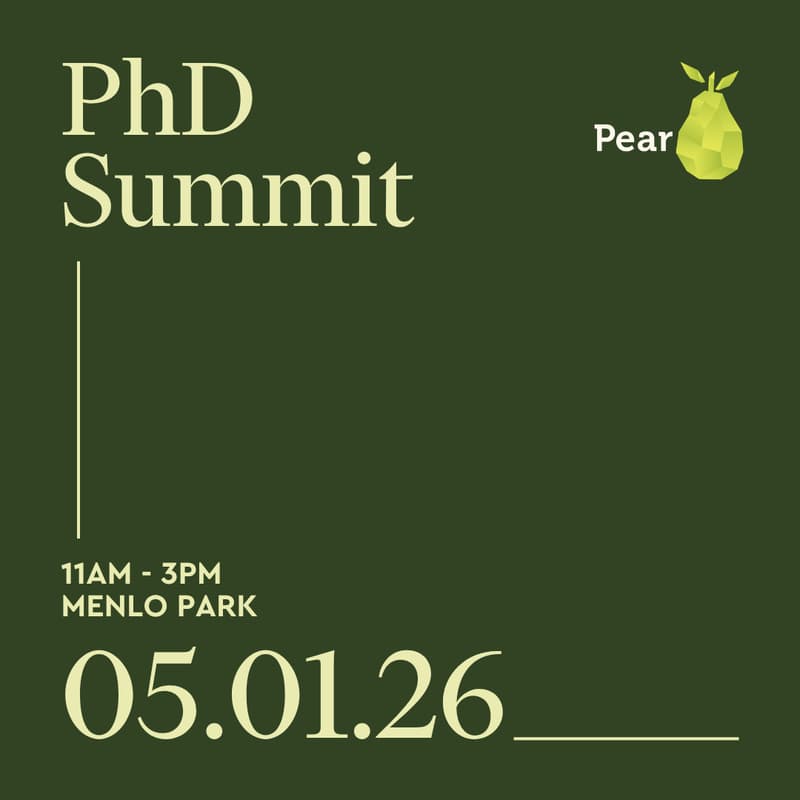 Cover Image for Pear VC x PhD Summit