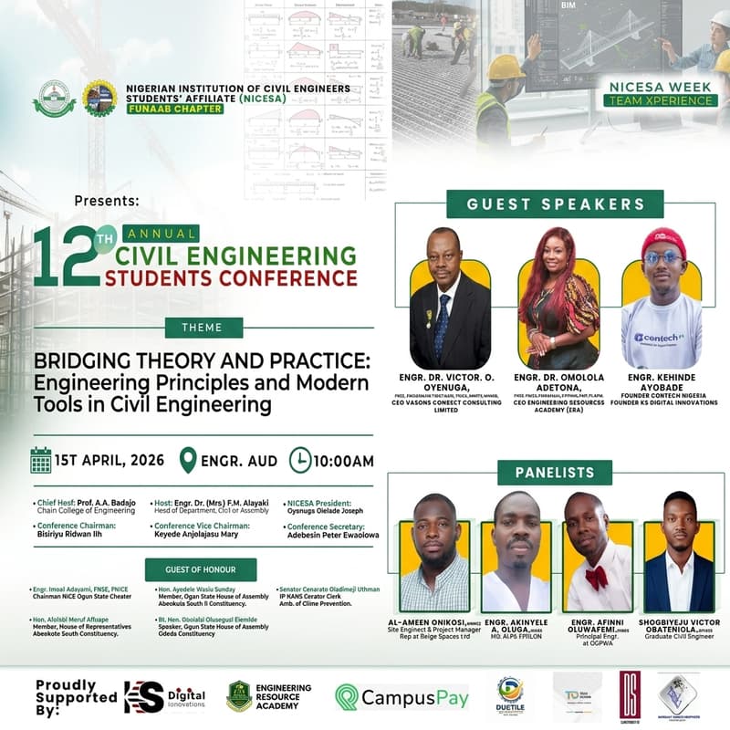 Cover Image for 12th ANNUAL CIVIL ENGINEERING STUDENTS CONFERENCE
