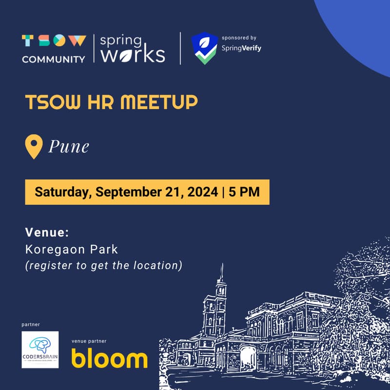 Cover Image for TSOW x SpringVerify HR Meetup in Pune