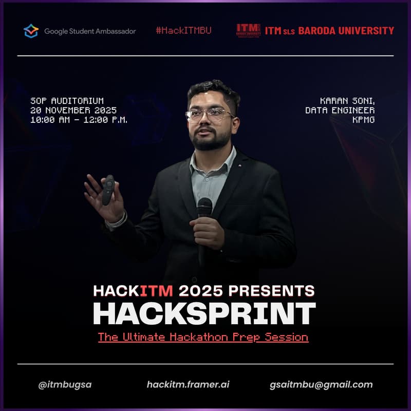 Cover Image for HACKSPRINT 2025 - The Ultimate Hackathon Prep Session