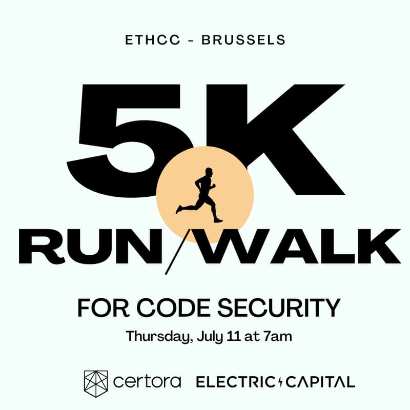 Cover Image for 5K Run/Walk for Code Security at EthCC (Guided City Tour)
