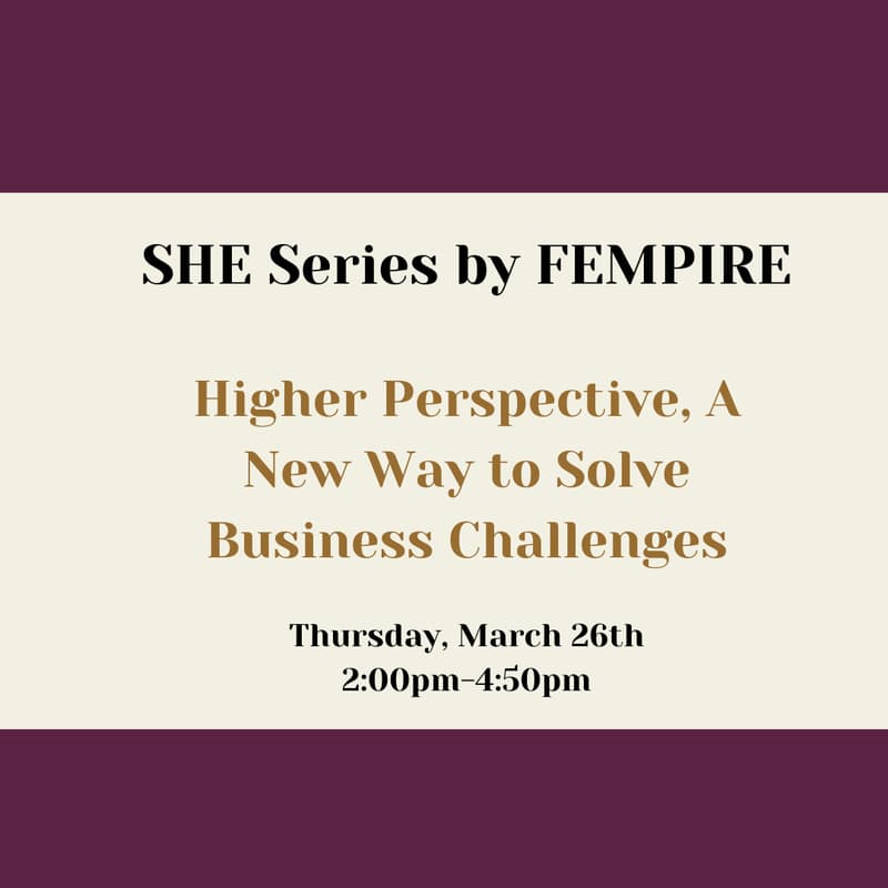 Cover Image for S.H.E. Series: Higher Perspective, A New Way to Solve Business Challenges