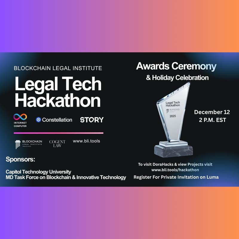 Cover Image for Legal Tech Hackathon Award Ceremony & MDBA Holiday Celebration