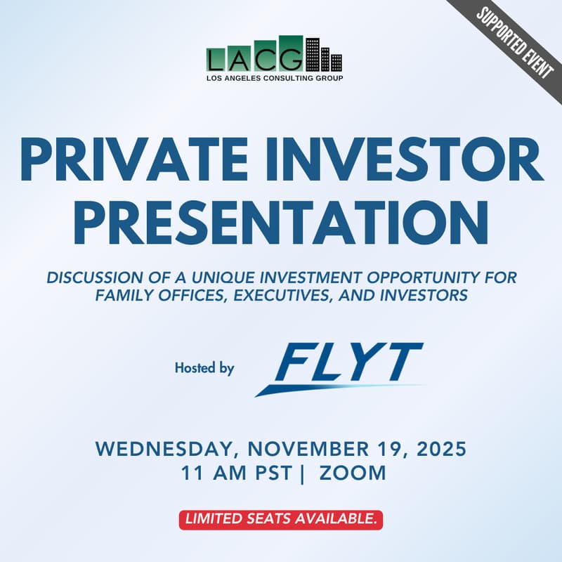 Cover Image for November 19: Private Investor Presentation