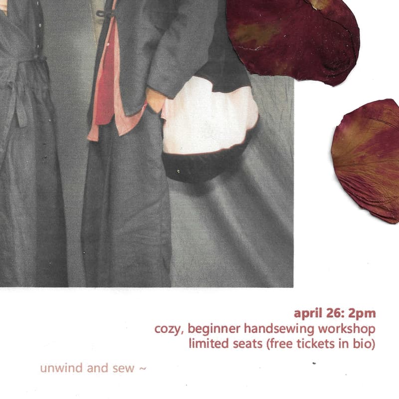 Cover Image for cozy handsewing workshop