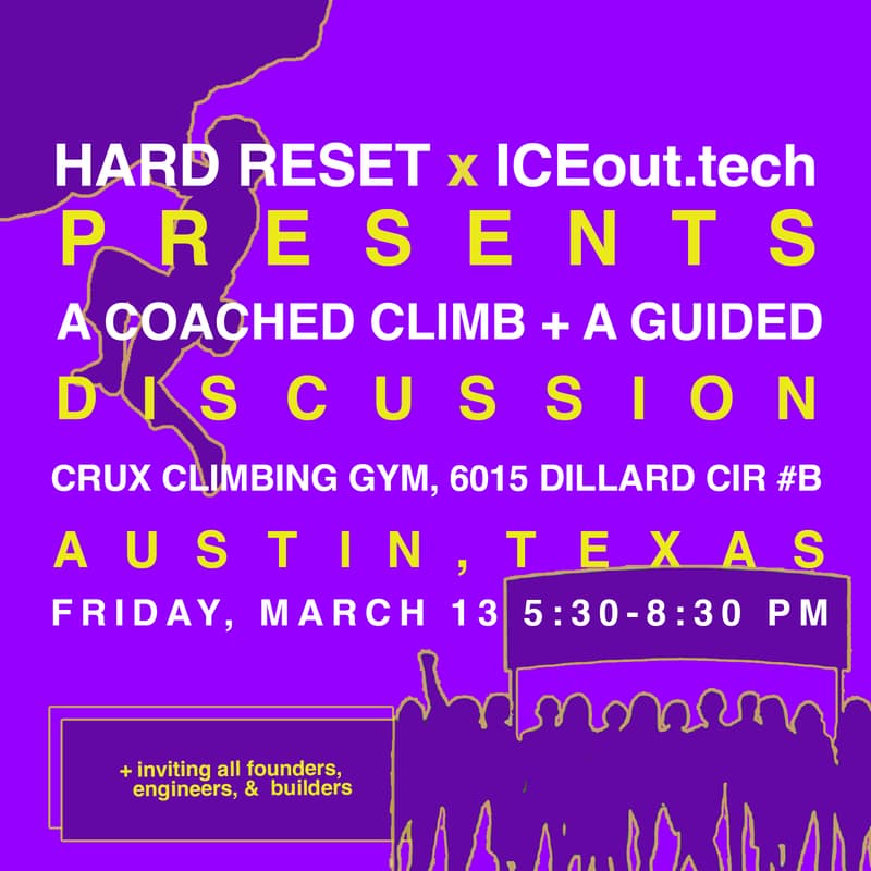 Cover Image for HARD RESET x ICEout.tech PRESENT: CLIMBING NIGHT @ CRUX