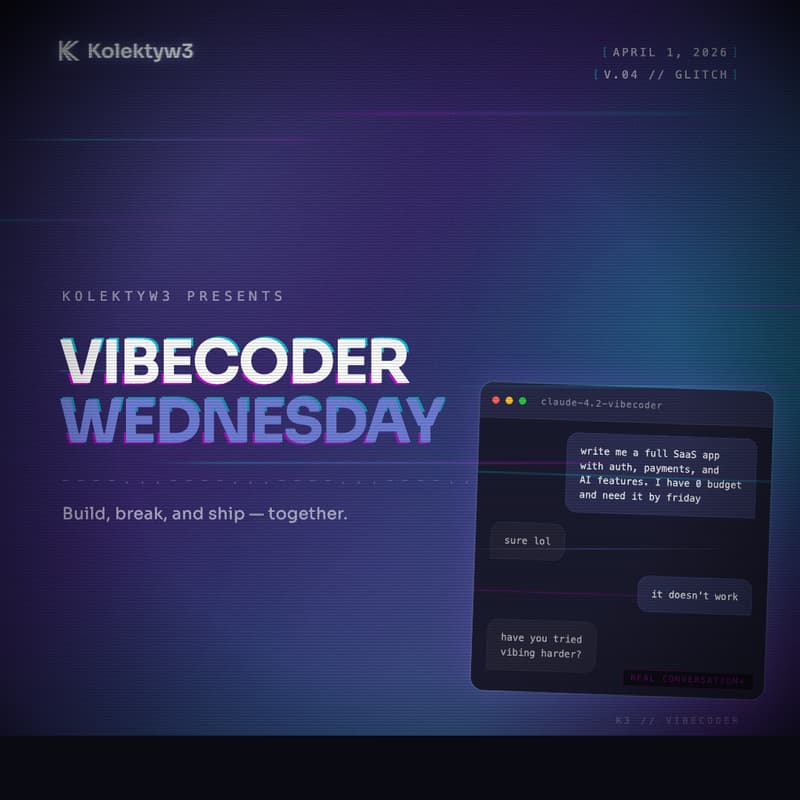 Cover Image for Vibecoder Wednesday