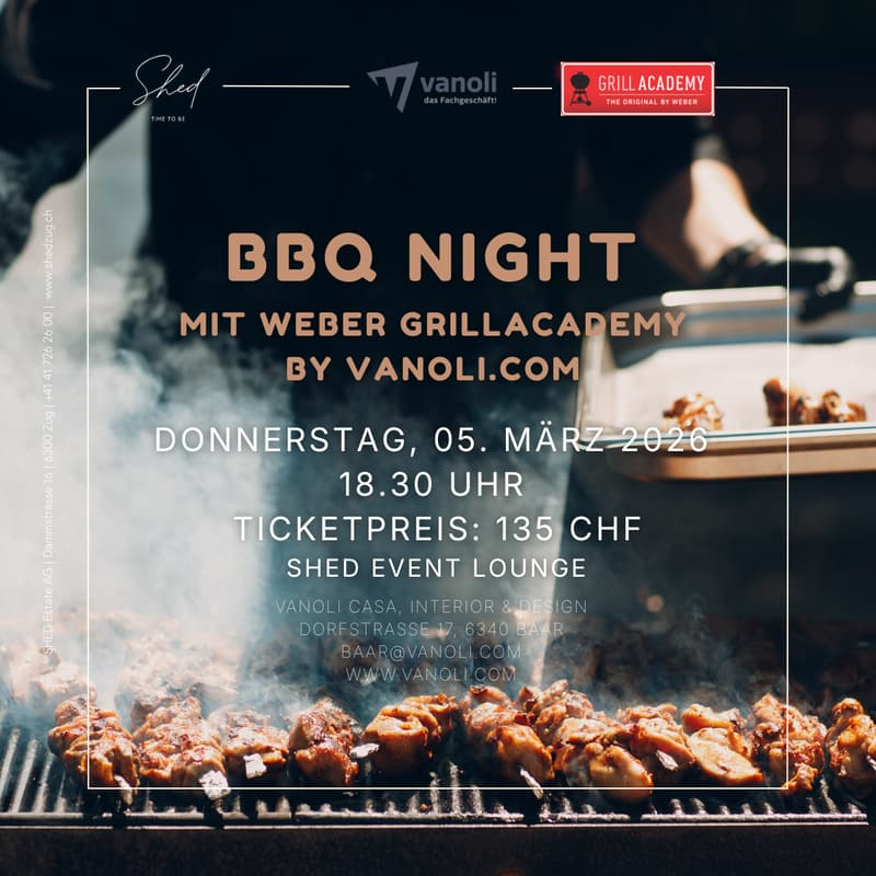 Cover Image for BBQ Night – mit Weber Grill Academy by Vanoli