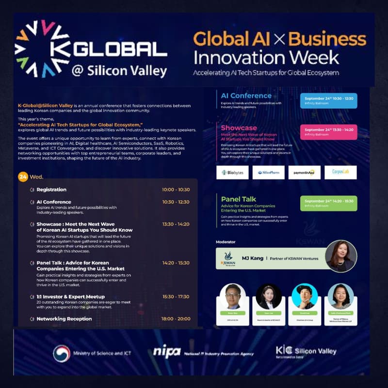 Cover Image for K- Global @Silicon Valley: Global Ai x Business innovation