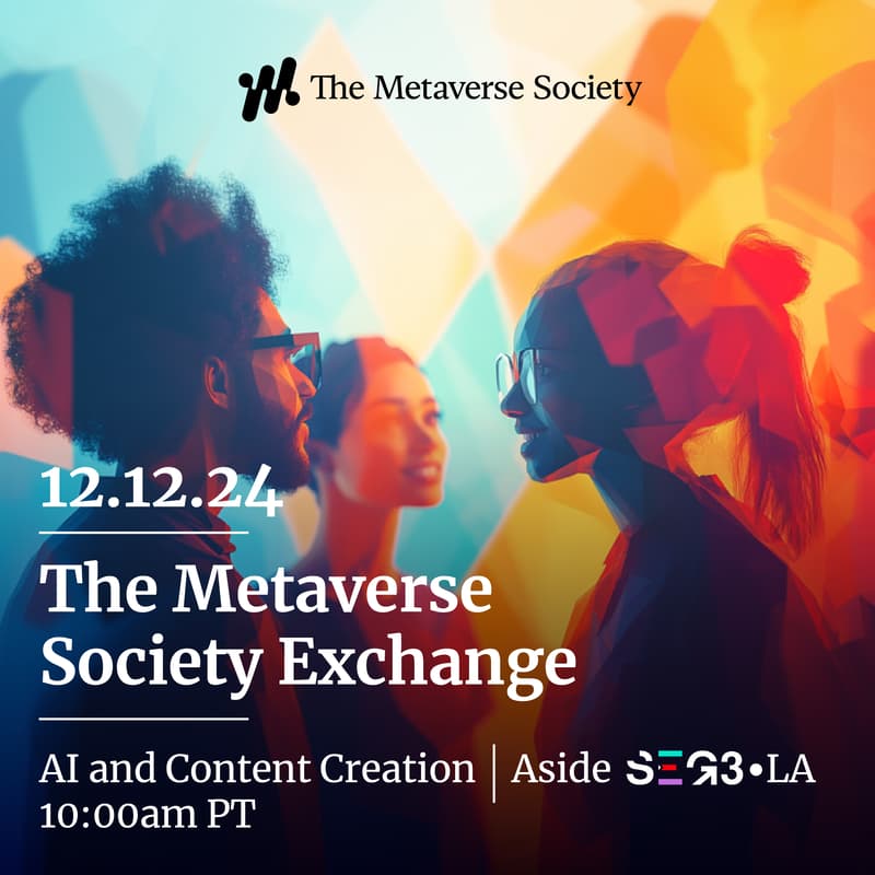 Cover Image for The Metaverse Society Exchange - aside SEG3 LA - The Impact of AI on creative industries and creativity