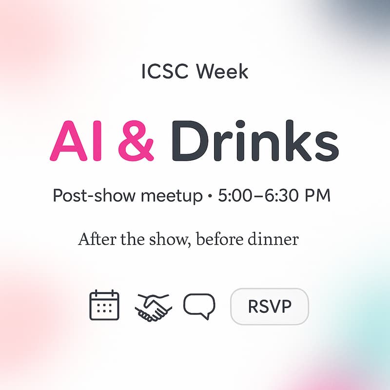 Cover Image for Post ICSC AI & Drinks!