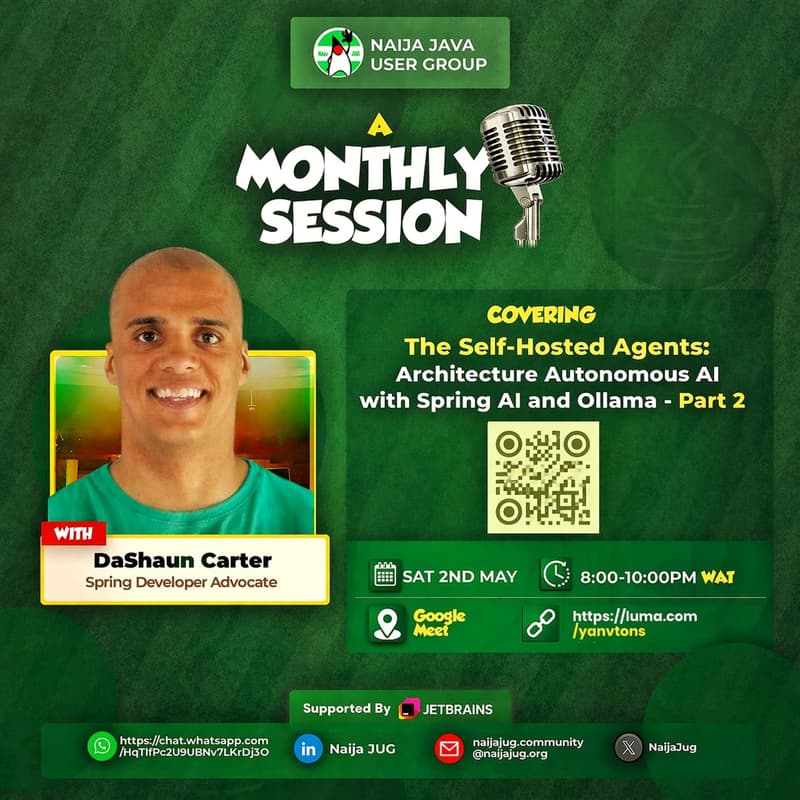 Cover Image for The Self-Hosted Agent: Architecting Autonomous AI with Spring AI and Ollama Part 2 with DaShaun Carter