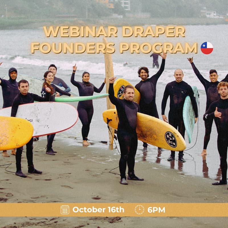 Cover Image for Draper Founders Program | Webinar π¨π±