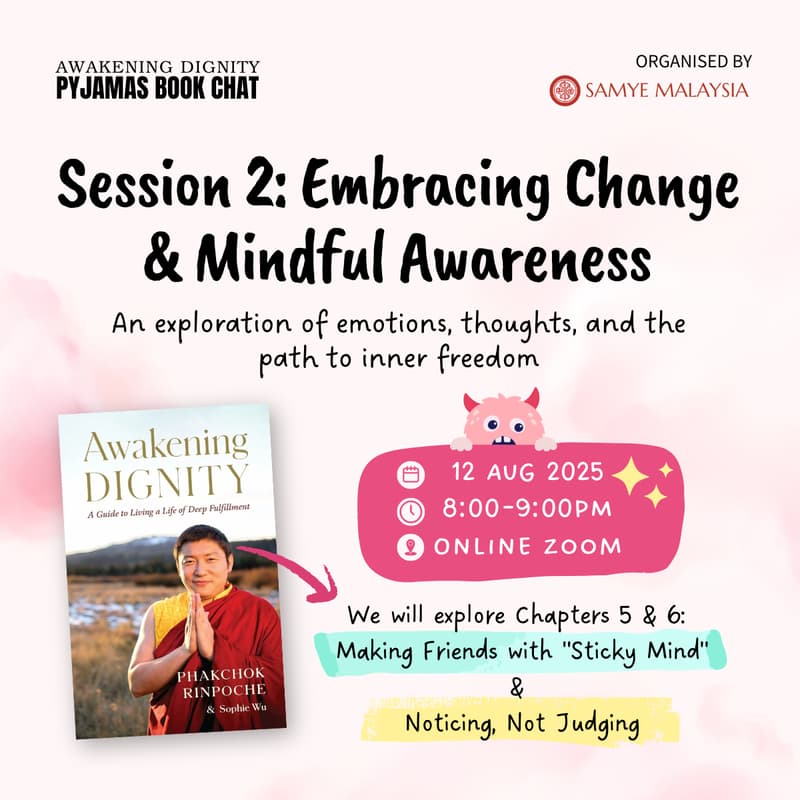 Cover Image for Awakening Dignity Pyjamas Book Chat - Session 2 Embracing Change & Mindful Awareness