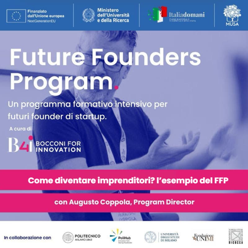 Cover Image for Come diventare imprenditori? 🚀 E-Club X Future Founders Program