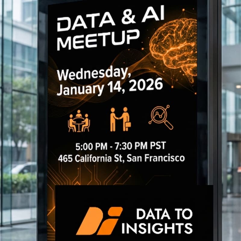 Cover Image for Data to Insights Meetup: Future of Data & AI