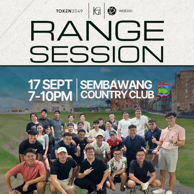 GolfHub Range Session X Token2049 X Web3SG · Luma