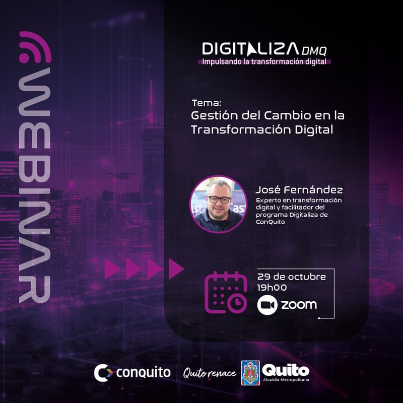 Cover Image for Webinar: Gestión del Cambio en la Transformación Digital