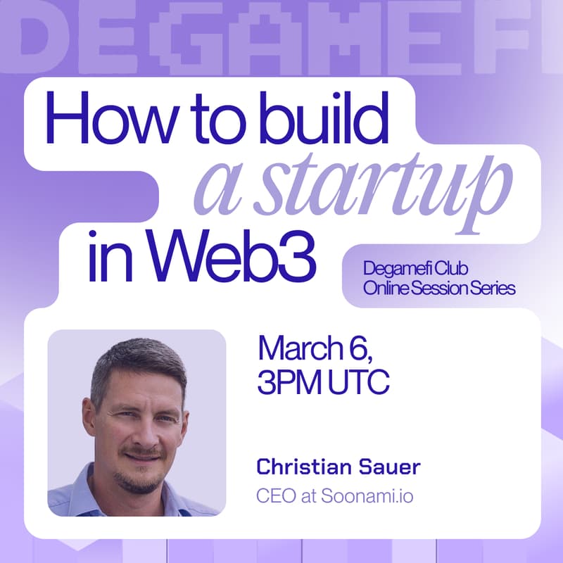 How to build a startup in Web3 · Zoom · Luma