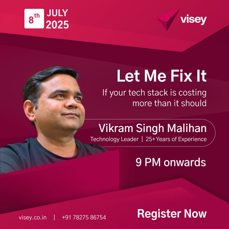 Cover Image for Tech Stack Costing: Webinar by Visey