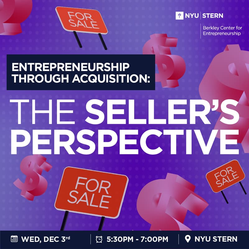 Cover Image for Entrepreneurship Through Acquisition: The Seller’s Perspective