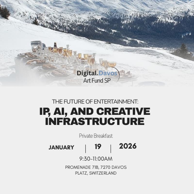 Cover Image for Digital.Davos Private Breakfast: The Future Of Entertainment- IP, AI And Creative Infrastructure