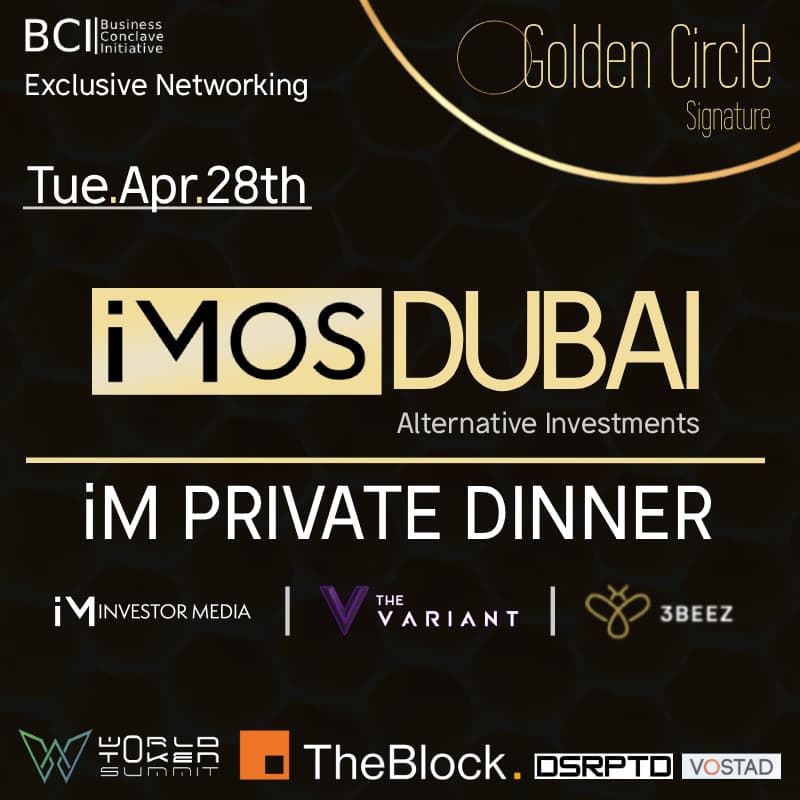 Cover Image for iMOS | DUBAI - INVESTOR MEDIA PRIVATE DINNER