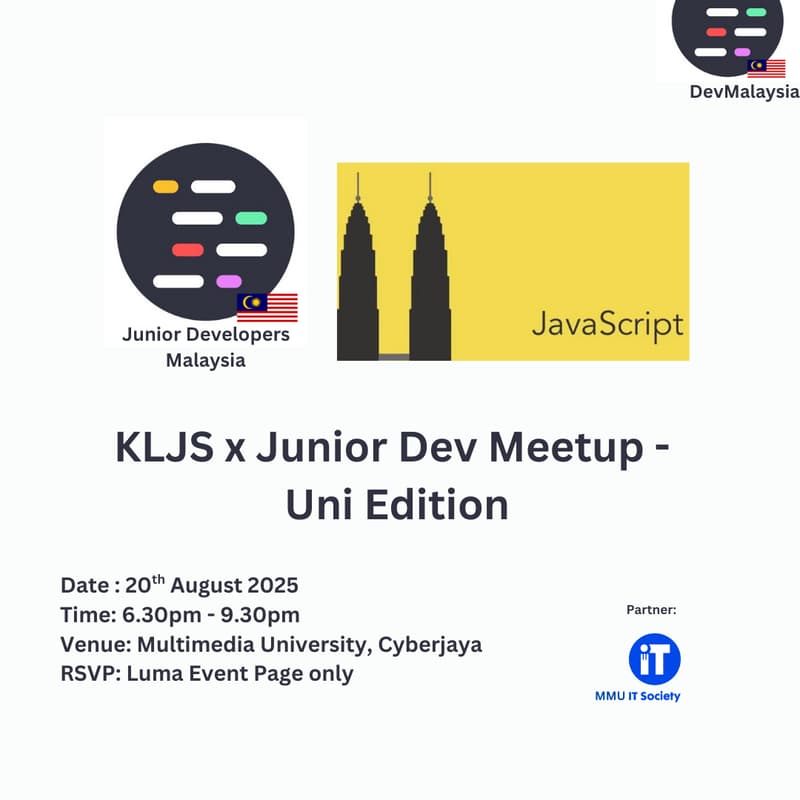 Cover Image for KLJS x JuniorDev Meetup - Uni Edition