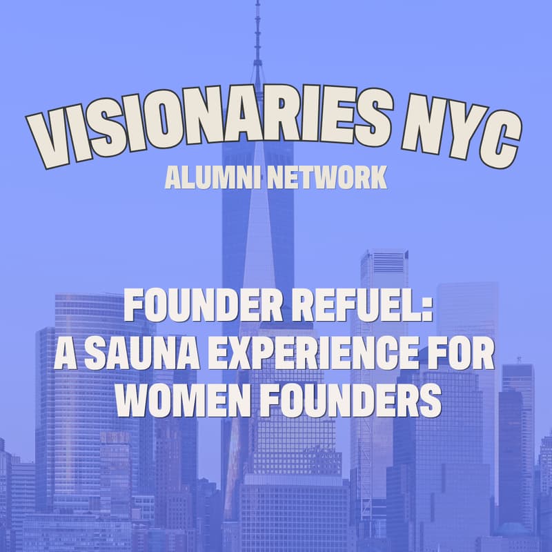 Cover Image for Founder Refuel - A Sauna Experience for Women Founders