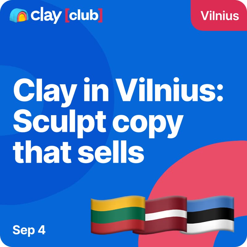 Cover Image for Clay in Vilnius: Sculpt Copy That Sells
