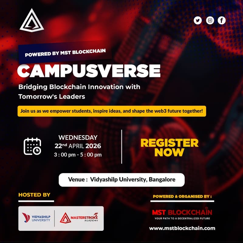 Cover Image for CampusVerse by MST Blockchain {Vidyashilp University} 🚀