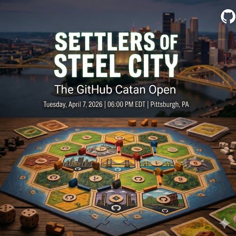 Cover Image for Hubber Hang | Settlers of Steel City: The GitHub Catan Open