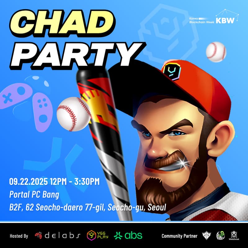 Cover Image for 🕹️ CHAD PARTY by Delabs Games, YGG Play & Abstract