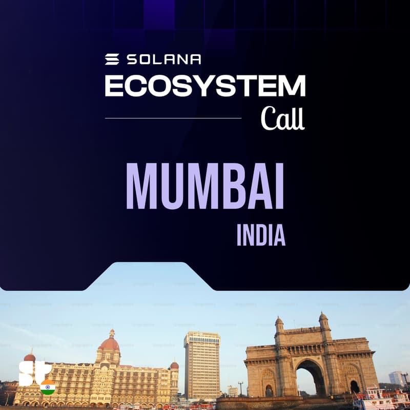 Cover Image for Solana Ecosystem Call IRL - Mumbai, India