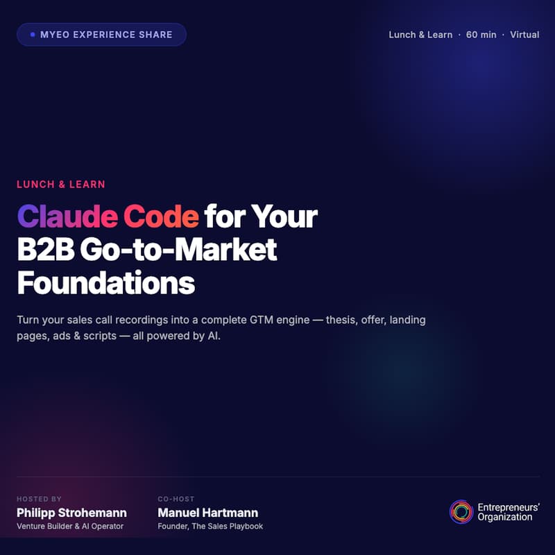 Cover Image for Claude f. B2B Go-To-Market Foundations