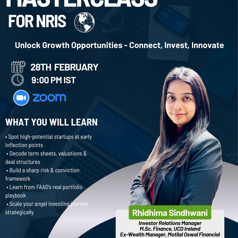 Cover Image for NRI Masterclass - 28th February, 9:00PM IST