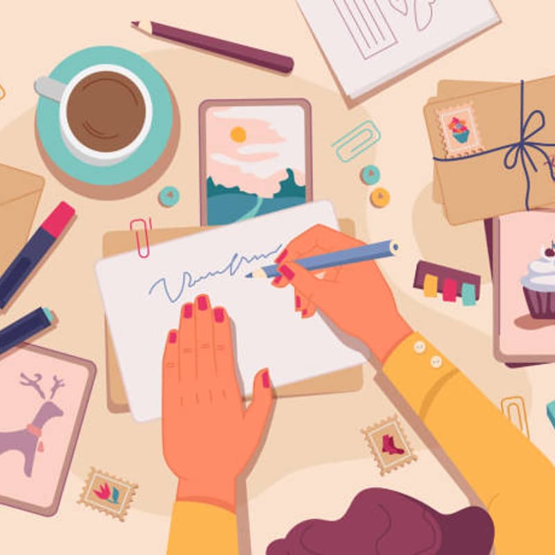 Cover Image for DIY Postcard Making Social - Fall '25 Creativity Wednesdays