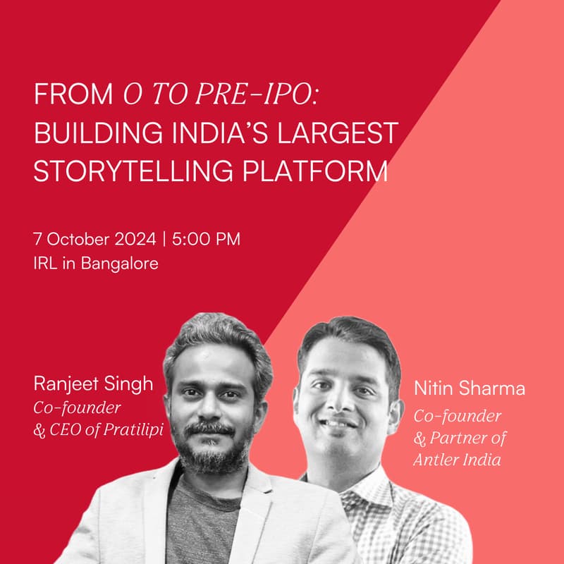 Cover Image for From 0 to Pre-IPO: Building India's Largest Storytelling Platform