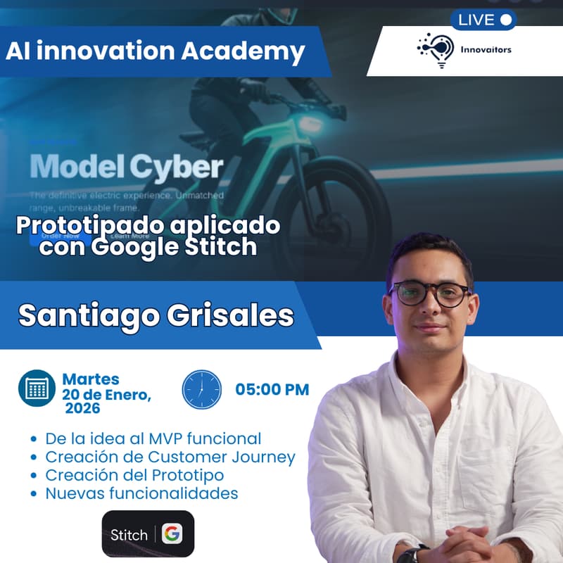 Cover Image for Prototipado aplicado con Google Stitch - AI Innovation Academy
