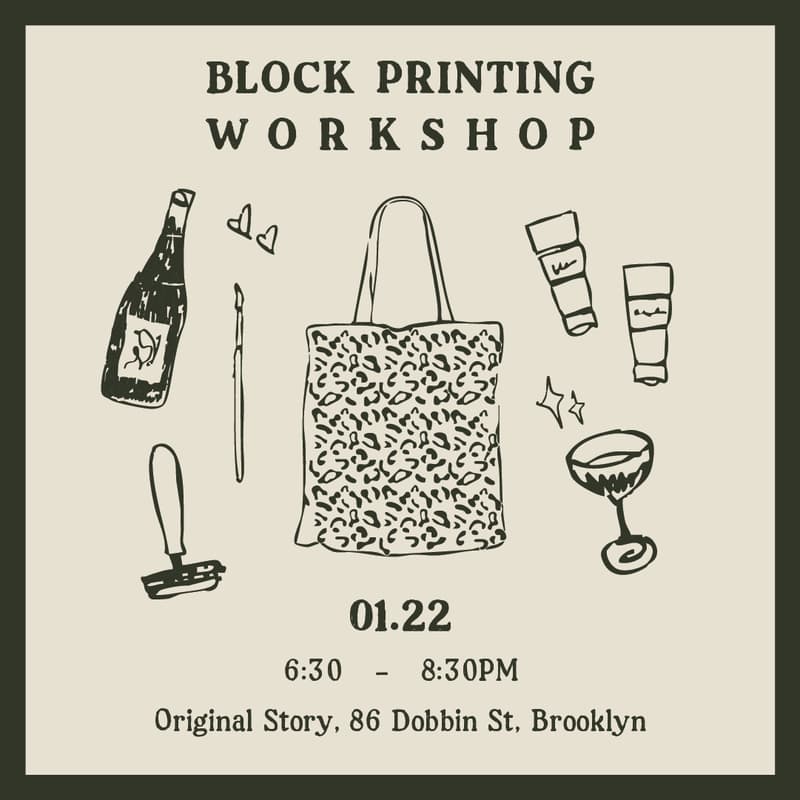 Cover Image for Block Printing Workshop
