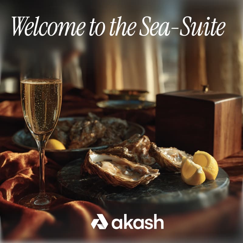Cover Image for Welcome to the Sea-Suite 🦪 🥂 Hosted by Akash Network