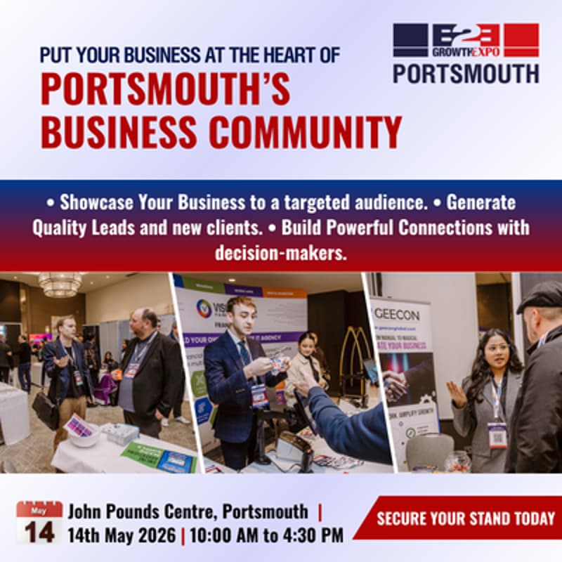 Cover Image for Portsmouth B2B Growth Expo 2026 | Book Your Stand At Premier B2B Show
