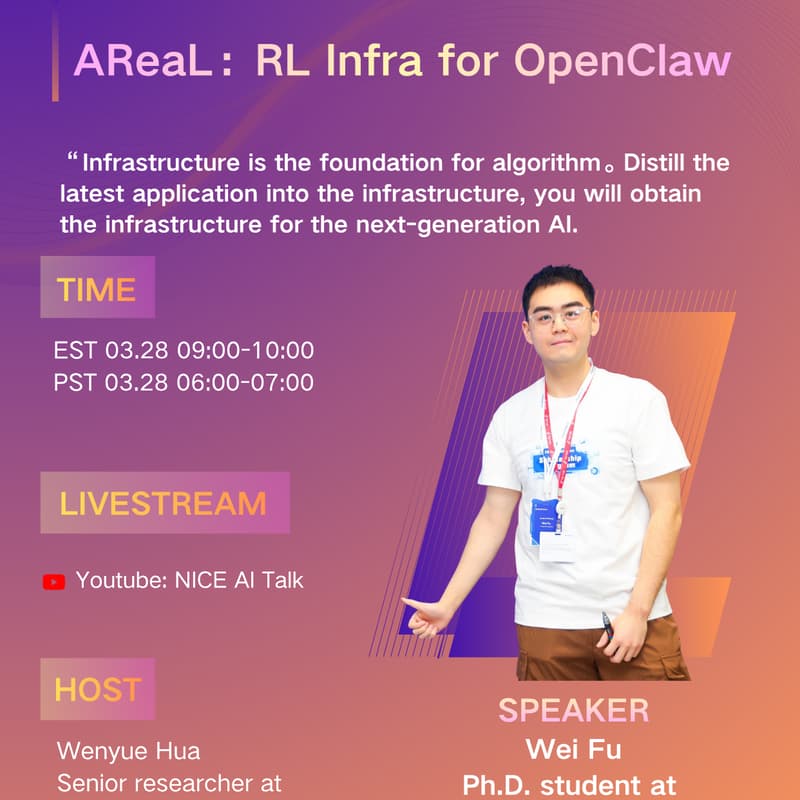 Cover Image for Areal: RL Infrastructure for OpenClaw