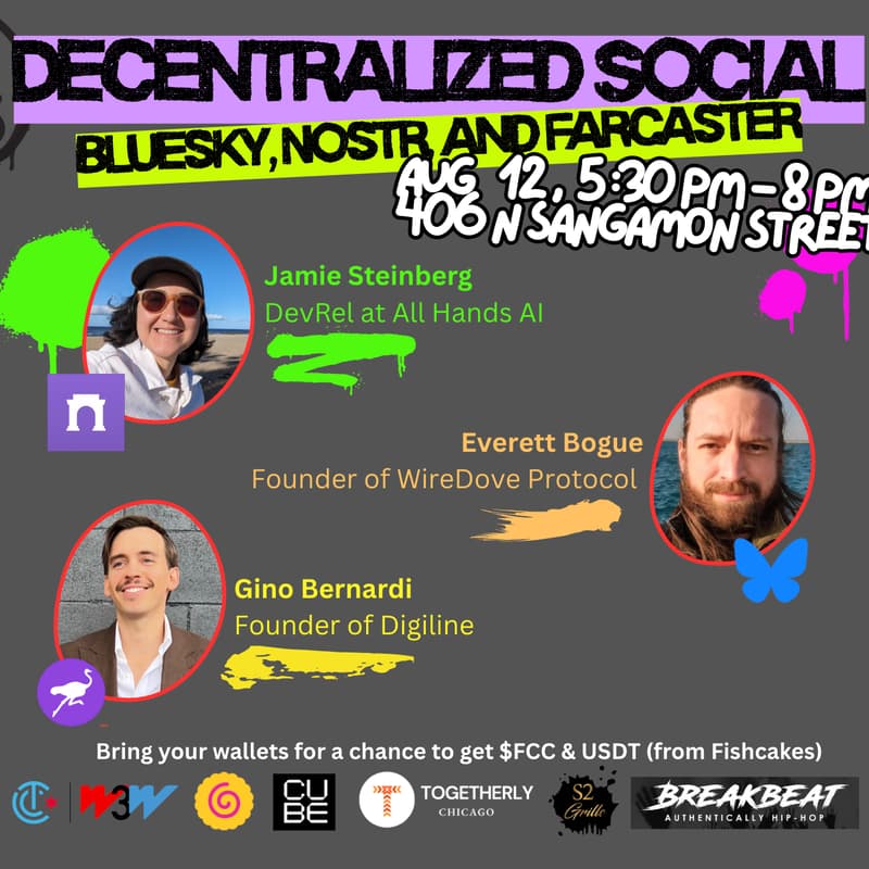 Cover Image for Decentralized Social! Bluesky, Nostr, and Farcaster