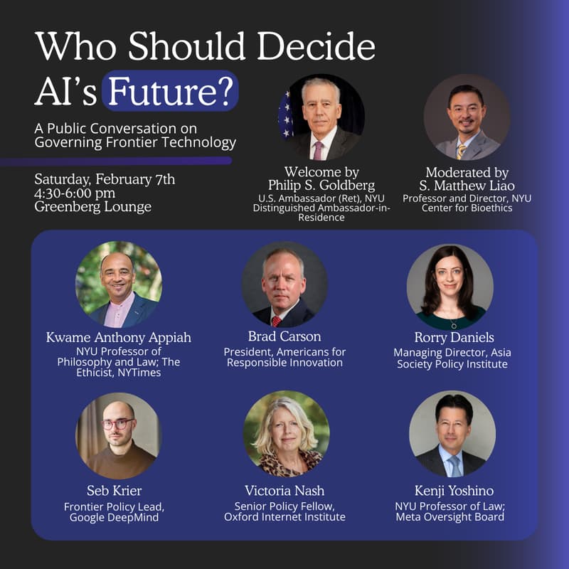 Cover Image for Who Should Decide AI's Future? A Public Conversation on Governing Frontier Technology