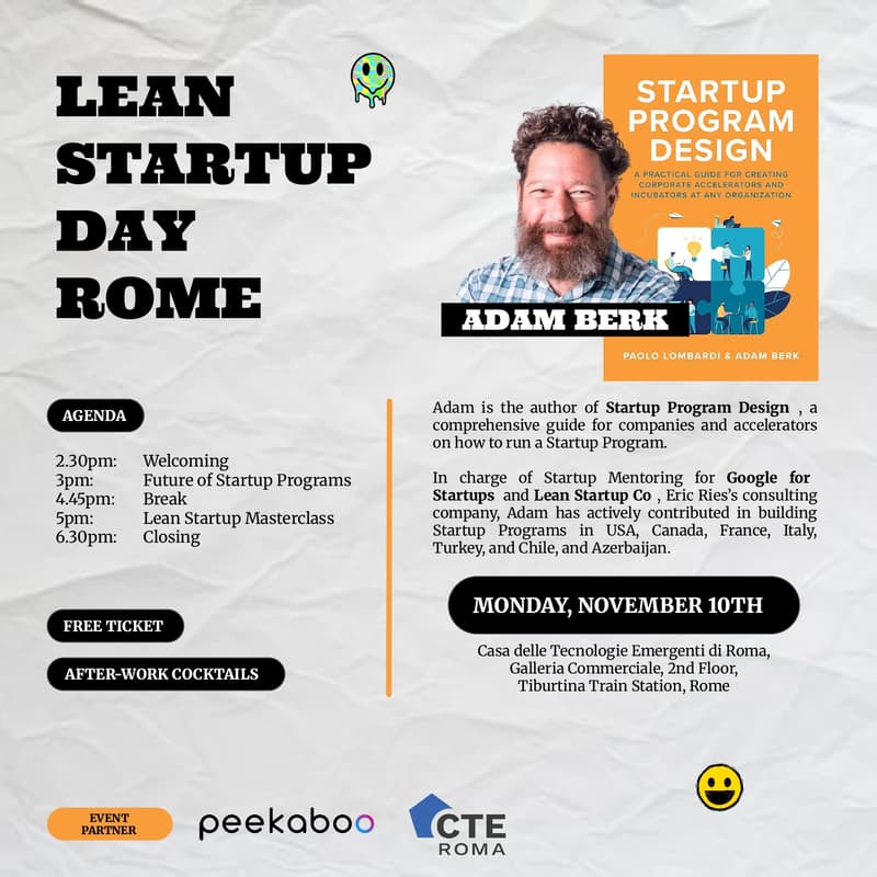 Cover Image for Lean Startup Day Rome - Future of Global Startup Programs