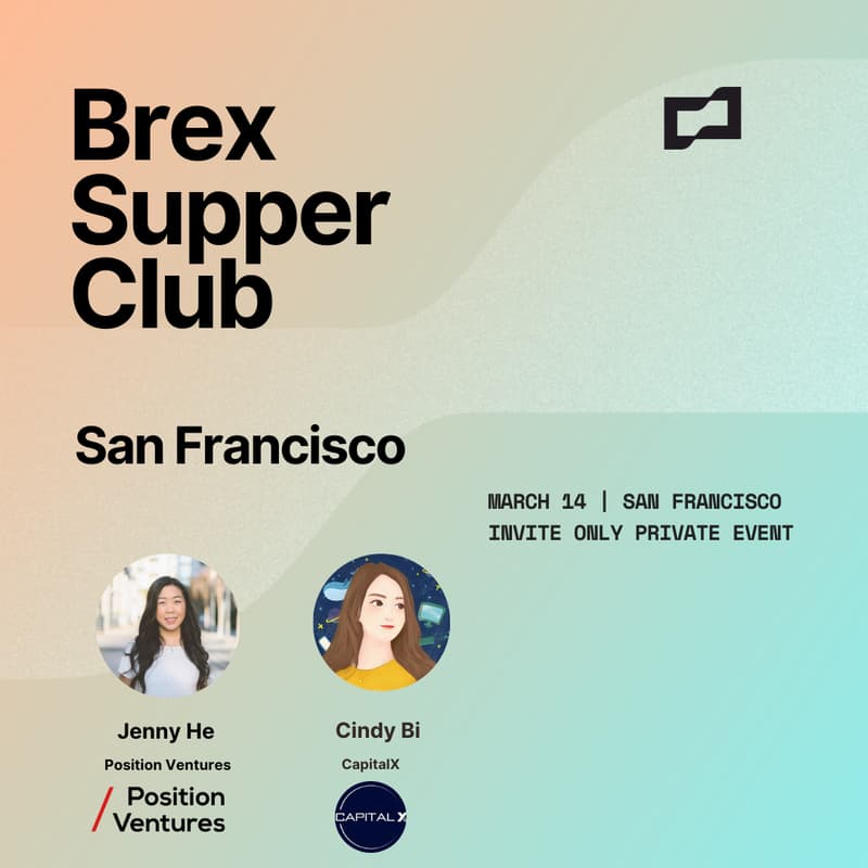 Cover Image for YC W24 Founders Brex Supper Club w/Position Ventures and Capital X 