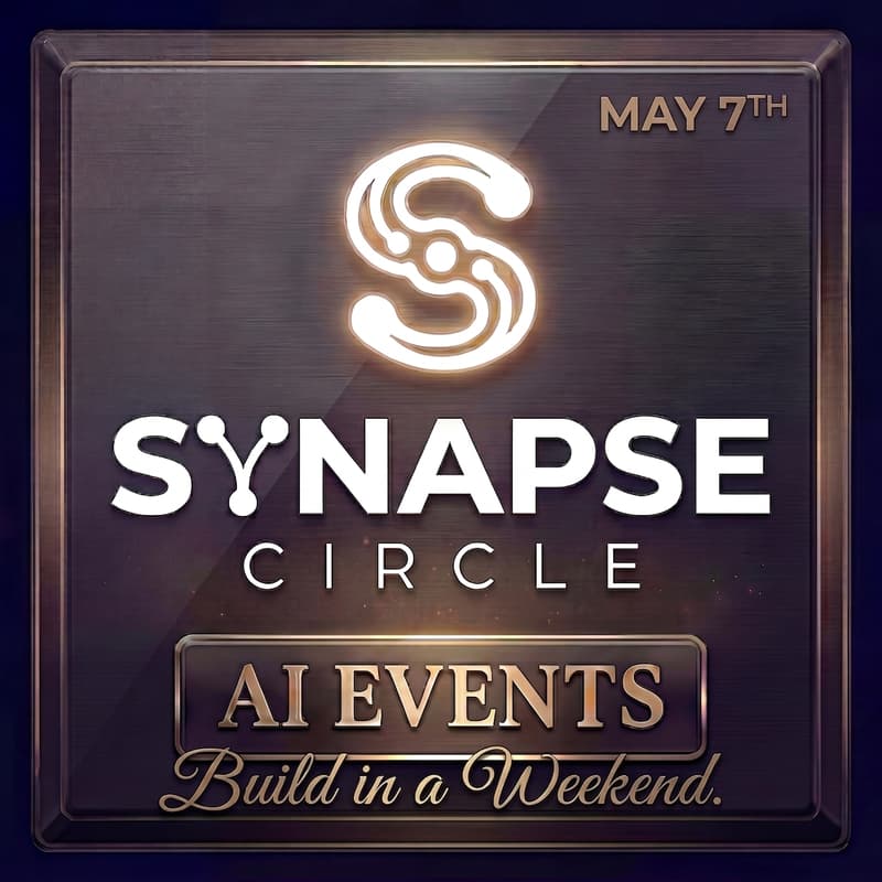 Cover Image for Synapse Circle — AI Entreprenuers Mixer [Build in a Weekend]