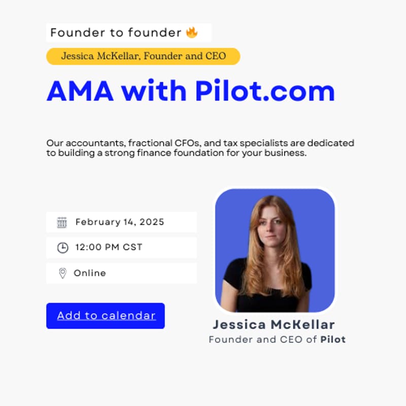 Cover Image for AMA with Pilot CEO and Founder
