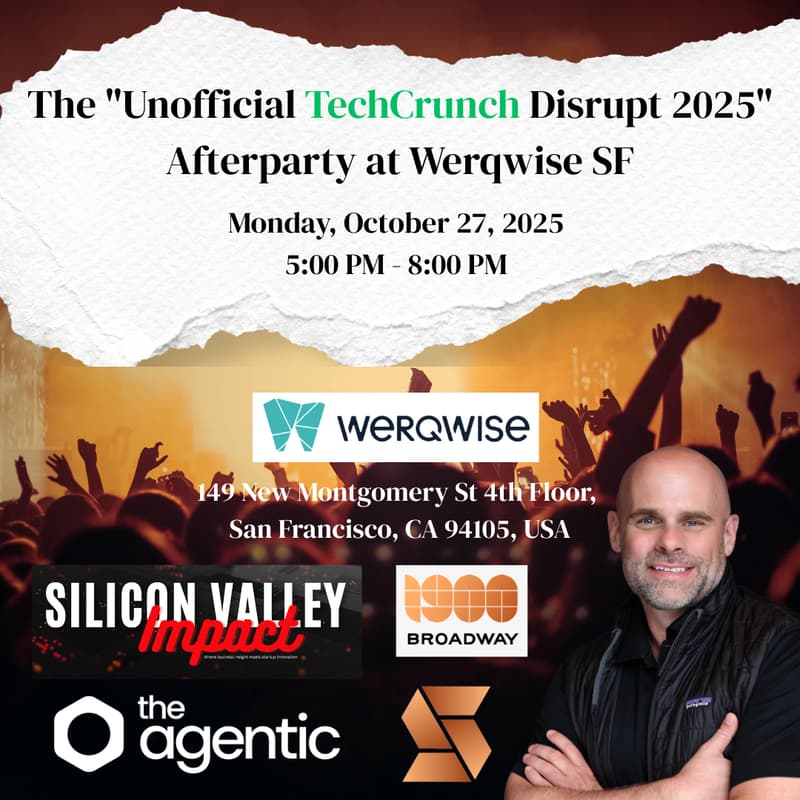 Cover Image for The "Unofficial TechCrunch Disrupt 2025" Afterparty at Werqwise SF